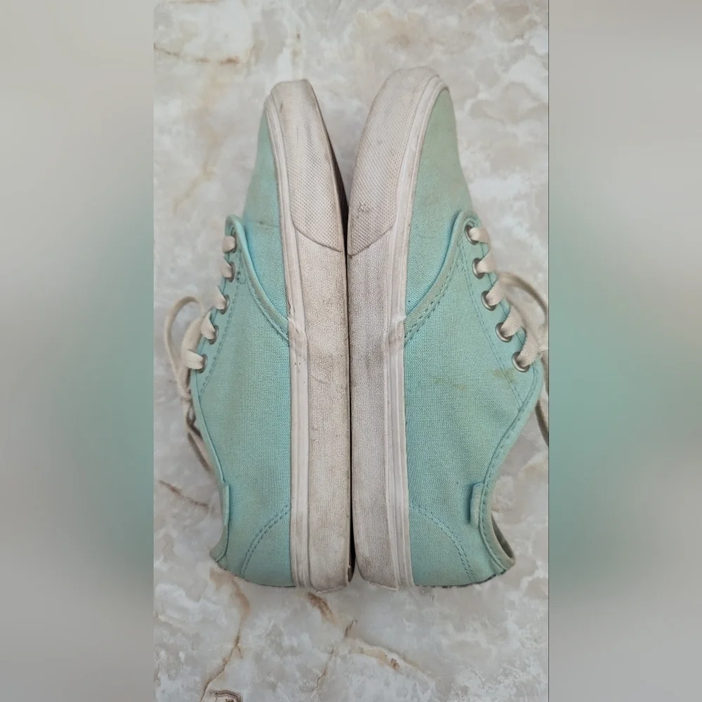 Vans Womans Mint Green Shoes Size 8